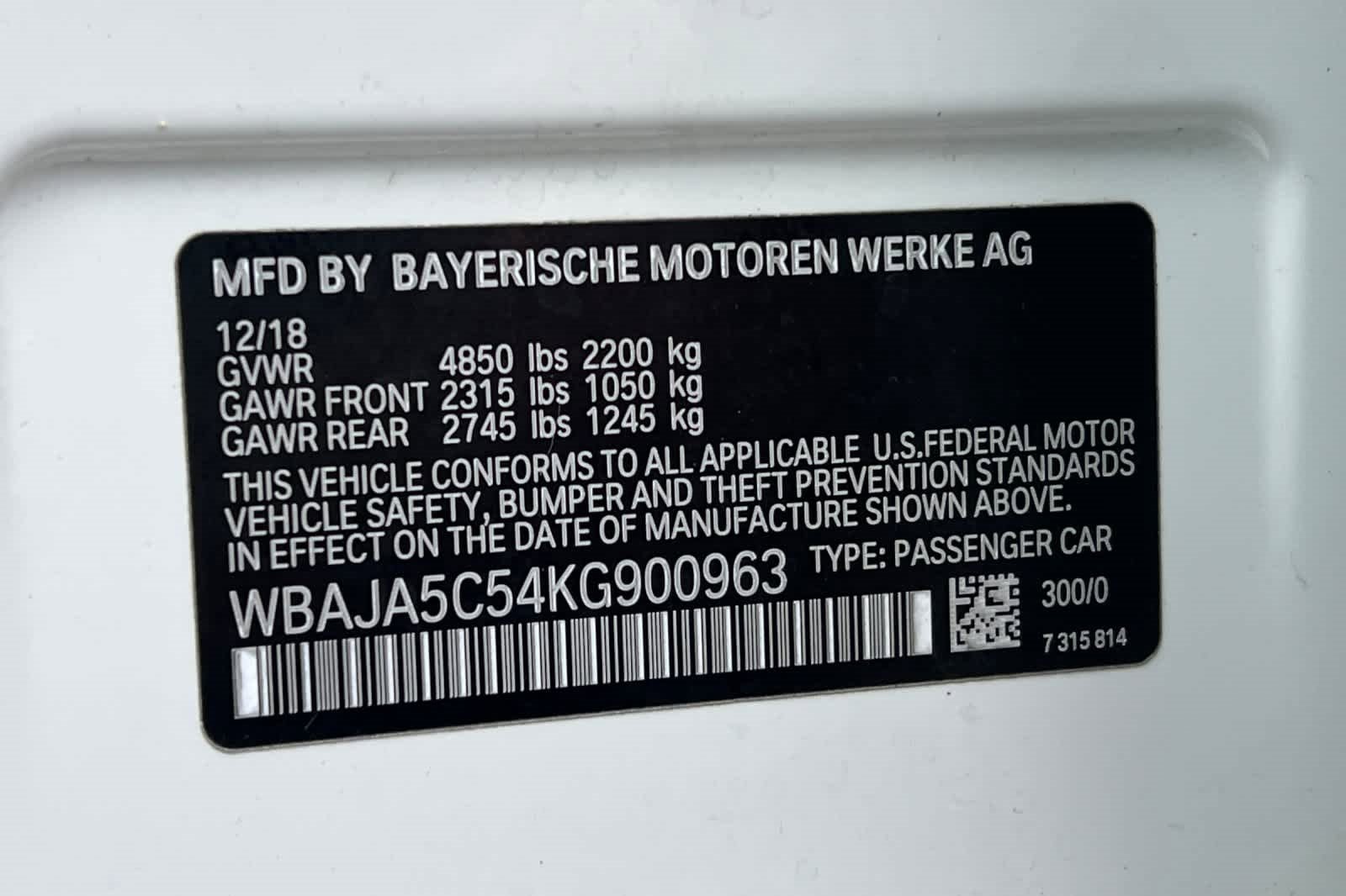 Used 2019 BMW 530i w/ Convenience Package image 29