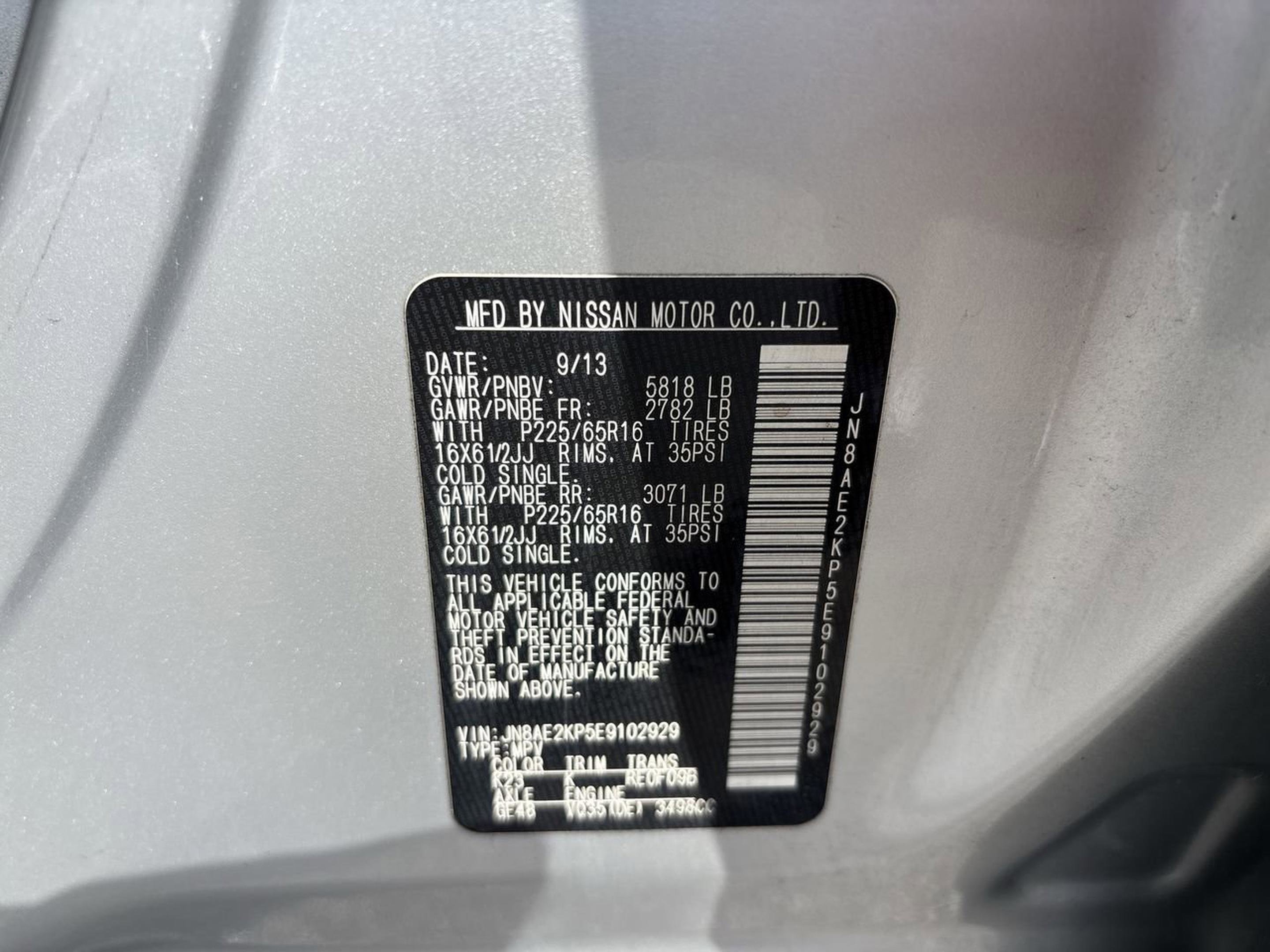 Used 2014 Nissan Quest S FWD image 23