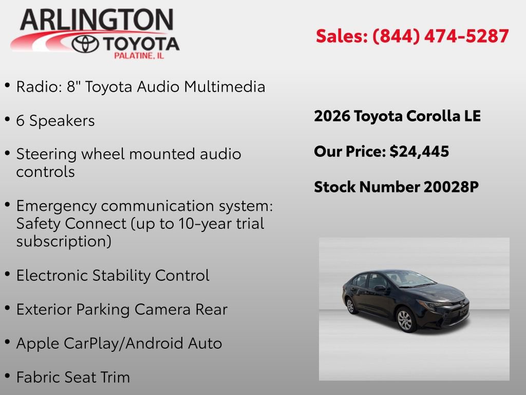 Used 2026 Toyota Corolla LE FWD image 4