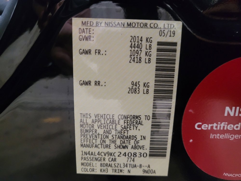 Used 2019 Nissan Altima 2.0 SR image 33