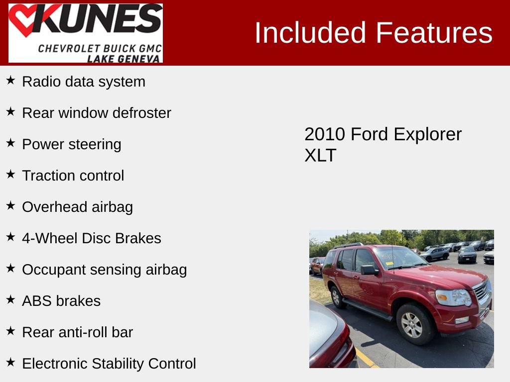 Used 2010 Ford Explorer XLT RWD image 2