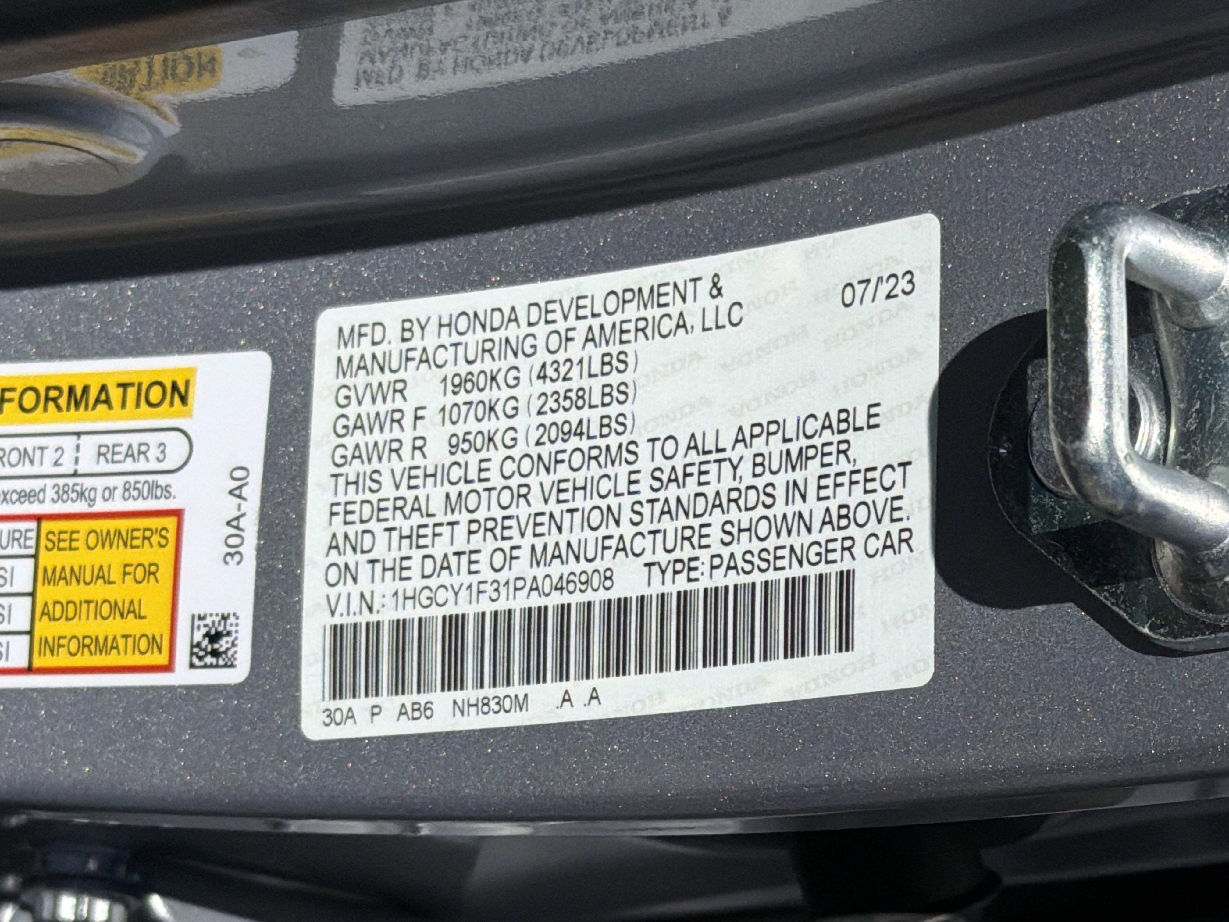 Used 2023 Honda Accord EX image 33