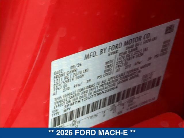 New 2026 Ford Mustang Mach-E Select AWD/4WD image 20