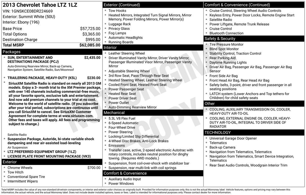 Used 2013 Chevrolet Tahoe LTZ image 2