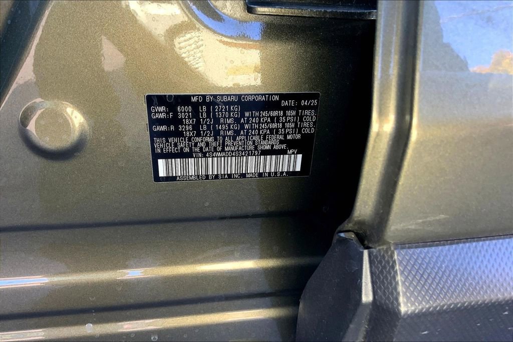 Certified 2025 Subaru Ascent Premium image 36