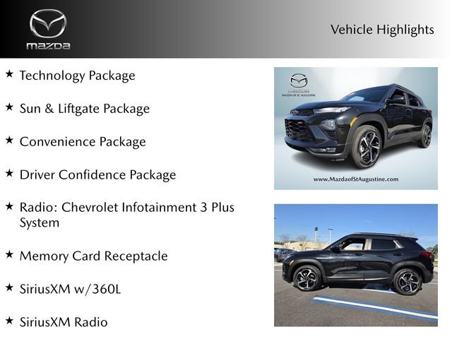 Used 2021 Chevrolet TrailBlazer RS w/ Sun and Liftgate Package image 4