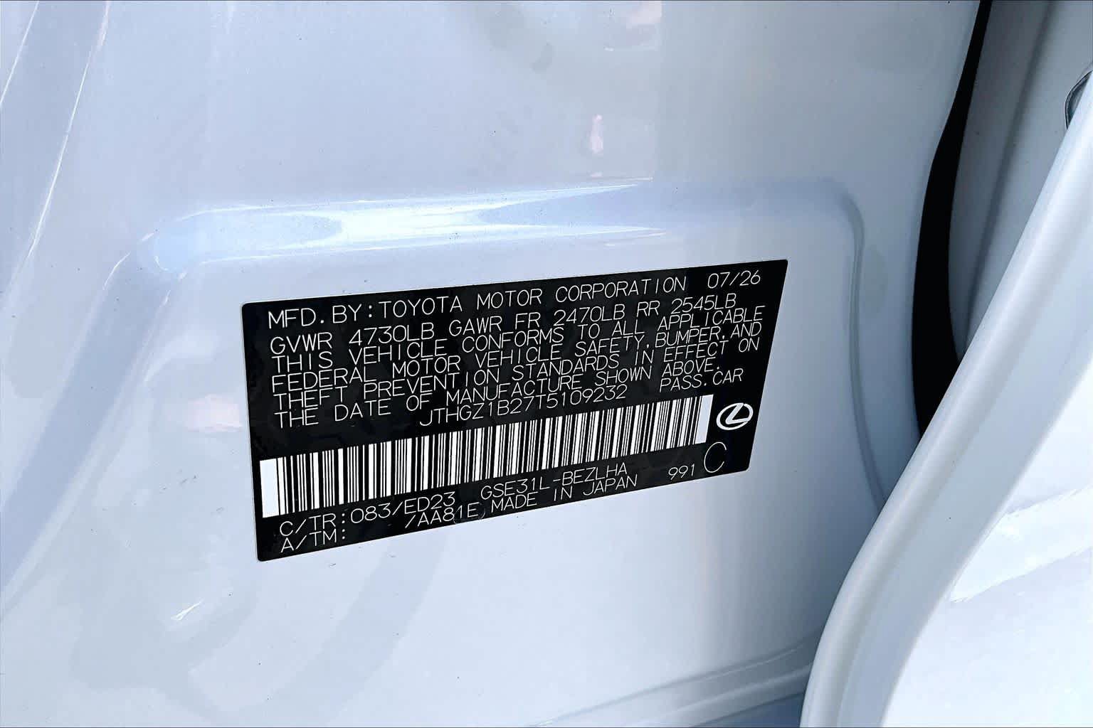 New 2026 Lexus IS 350 F Sport w/ Accessory Package Z1 RWD image 17