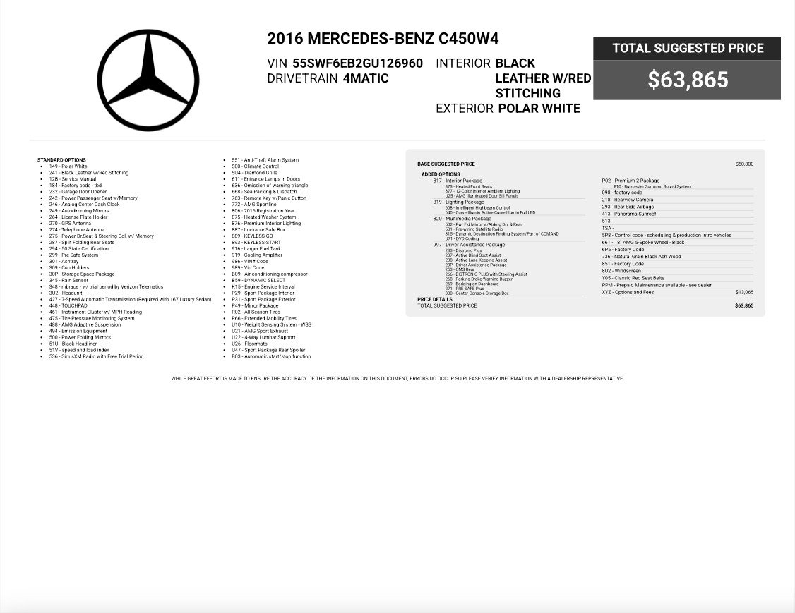 Used 2016 Mercedes-Benz C 450 AMG image 79