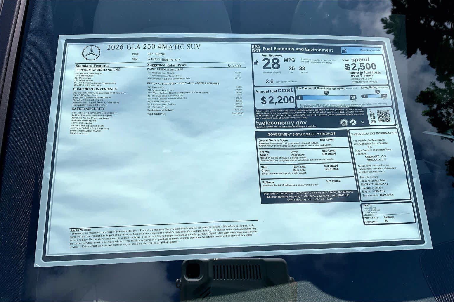 New 2026 Mercedes-Benz GLA 250 4MATIC image 26