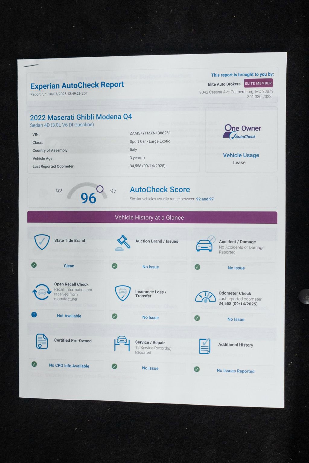 Used 2022 Maserati Ghibli Modena Q4 image 48