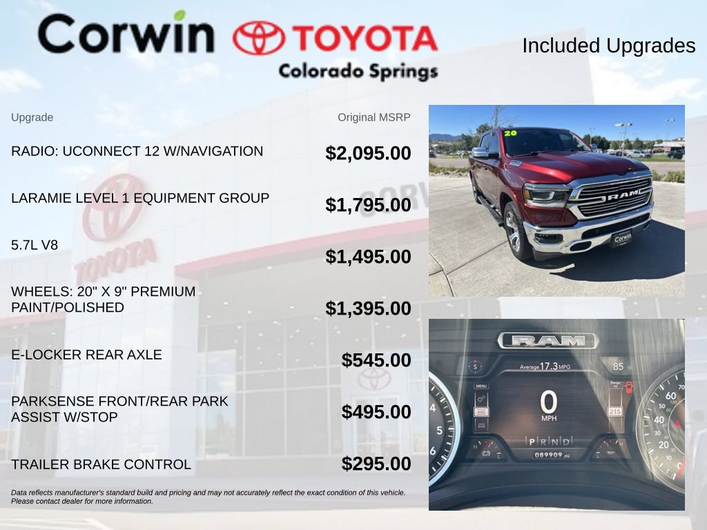 Used 2020 RAM 1500 Laramie AWD/4WD image 4