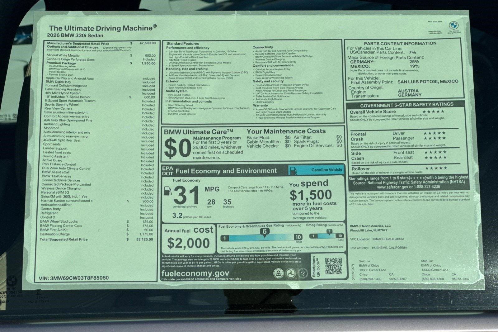 Used 2026 BMW 330i Sedan w/ Premium Package RWD image 29