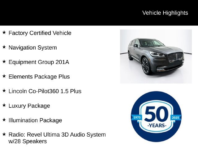 Certified 2024 Lincoln Aviator Reserve w/ Equipment Group 201A AWD/4WD image 8