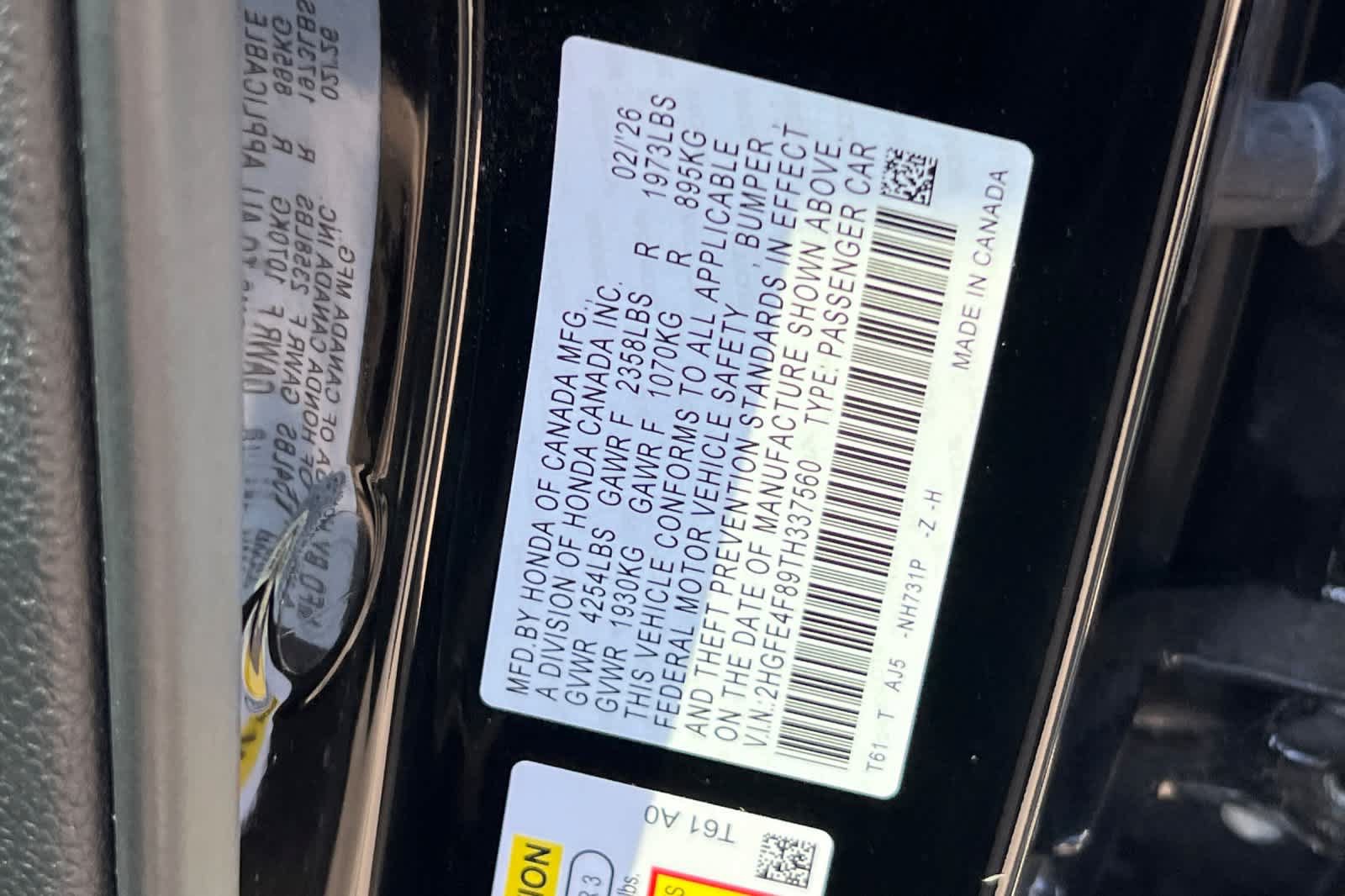 Used 2026 Honda Civic Sport Touring image 32