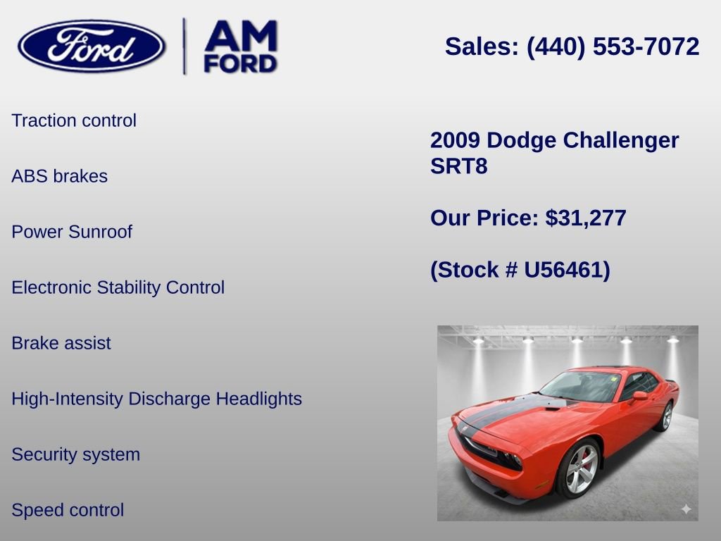 Used 2009 Dodge Challenger SRT8 w/ SRT Option Group II RWD image 18