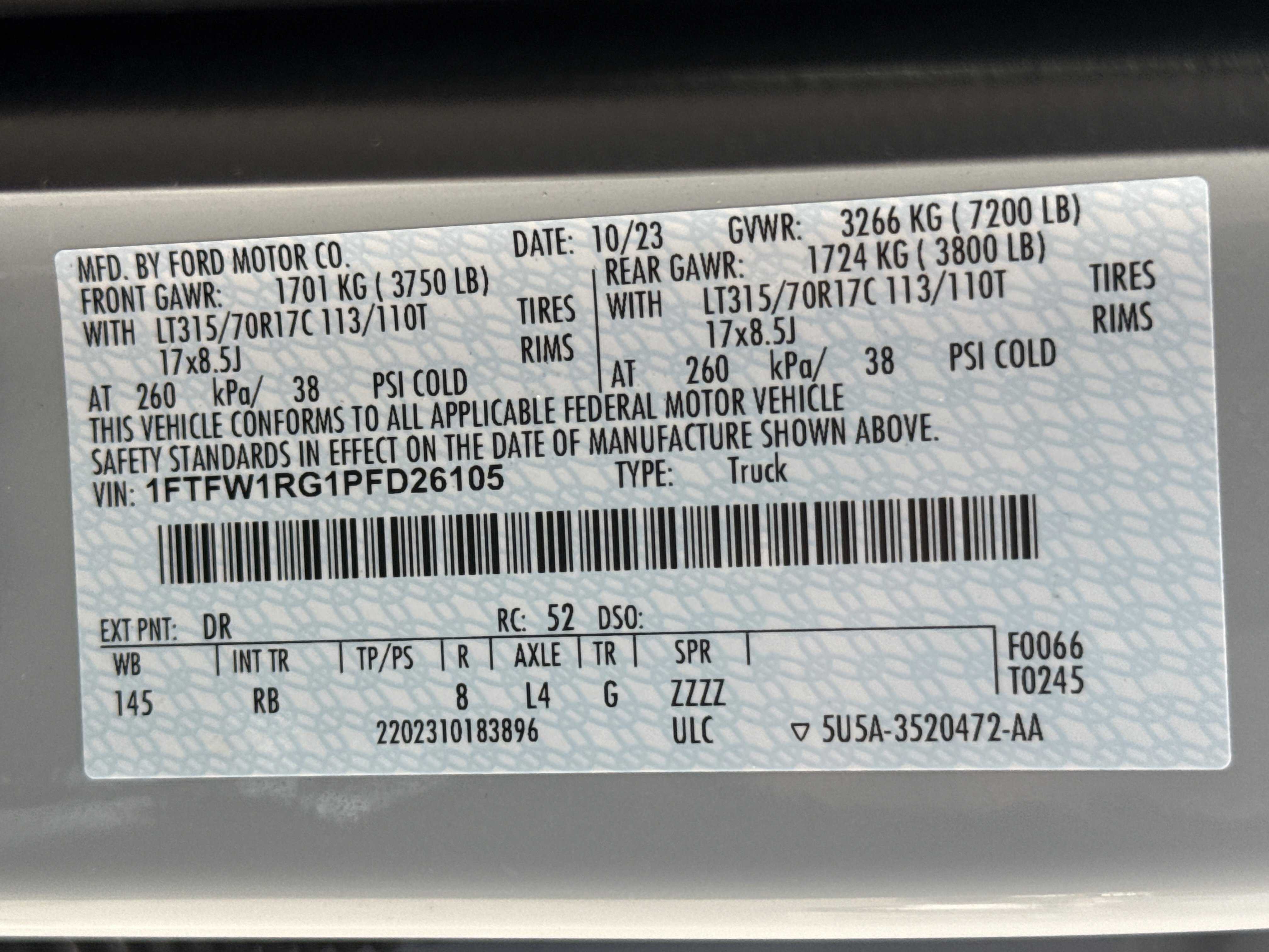 Certified 2023 Ford F150 Raptor AWD/4WD image 34