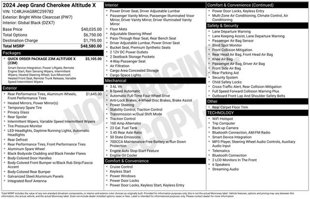 Used 2024 Jeep Grand Cherokee Altitude AWD/4WD image 33