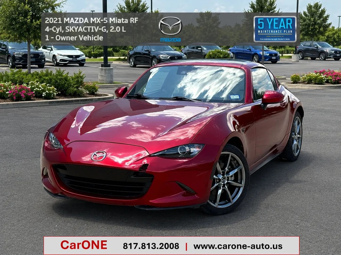 Used 2021 MAZDA MX-5 Miata RF Grand Touring RWD image 1