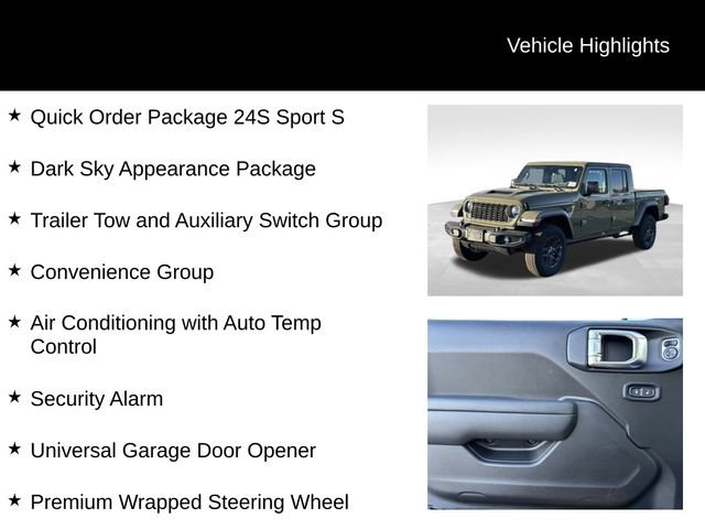 New 2026 Jeep Gladiator Sport AWD/4WD image 8