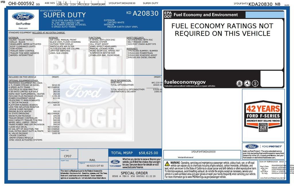 Used 2019 Ford F550 4x4 Regular Cab Super Duty image 34