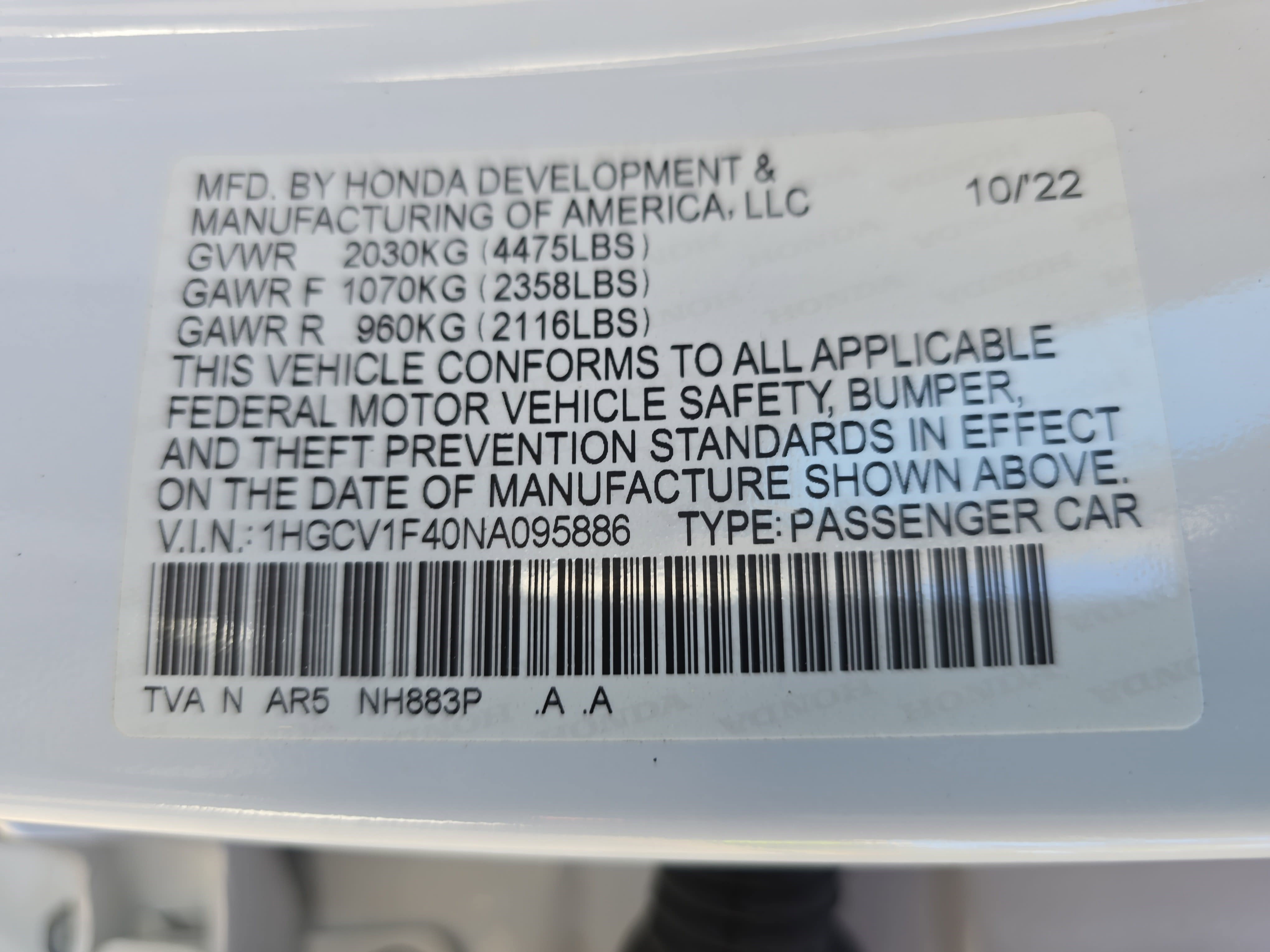 Certified 2022 Honda Accord Sport Special Edition image 36