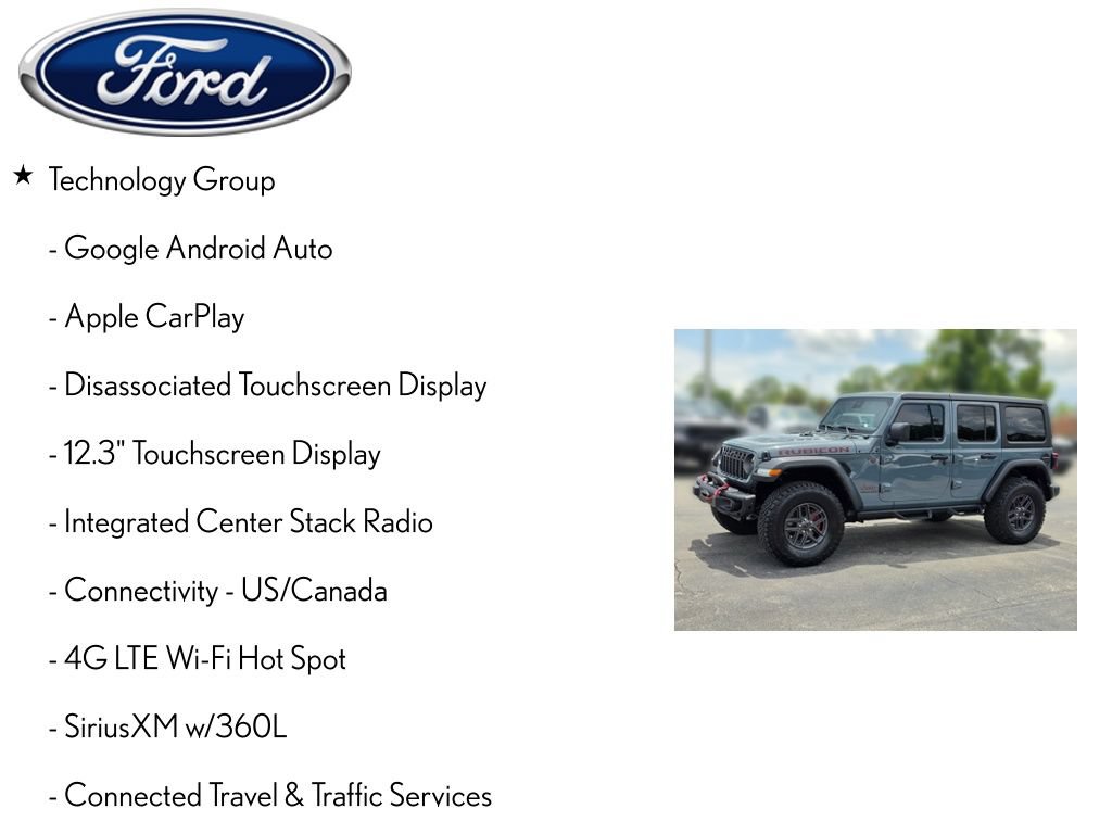 Used 2024 Jeep Wrangler Unlimited Rubicon w/ Technology Group AWD/4WD image 9