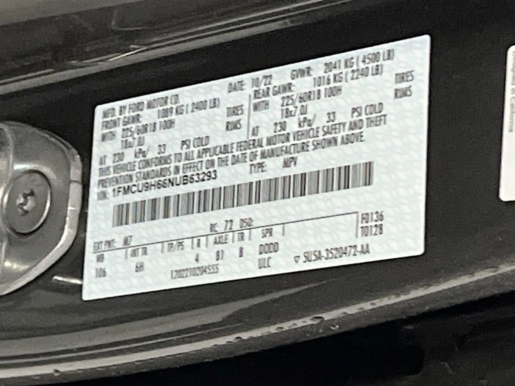 Used 2022 Ford Escape SEL image 31