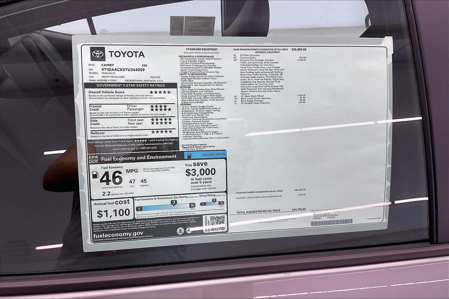 New 2026 Toyota Camry XSE FWD image 21