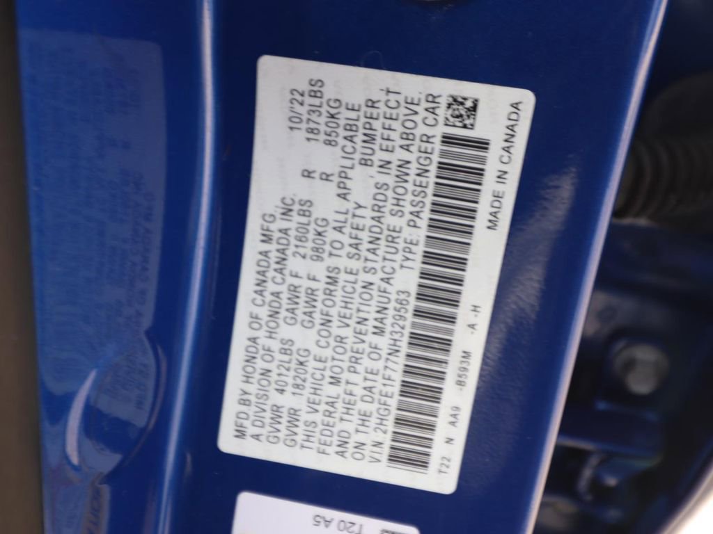 Used 2022 Honda Civic EX image 24