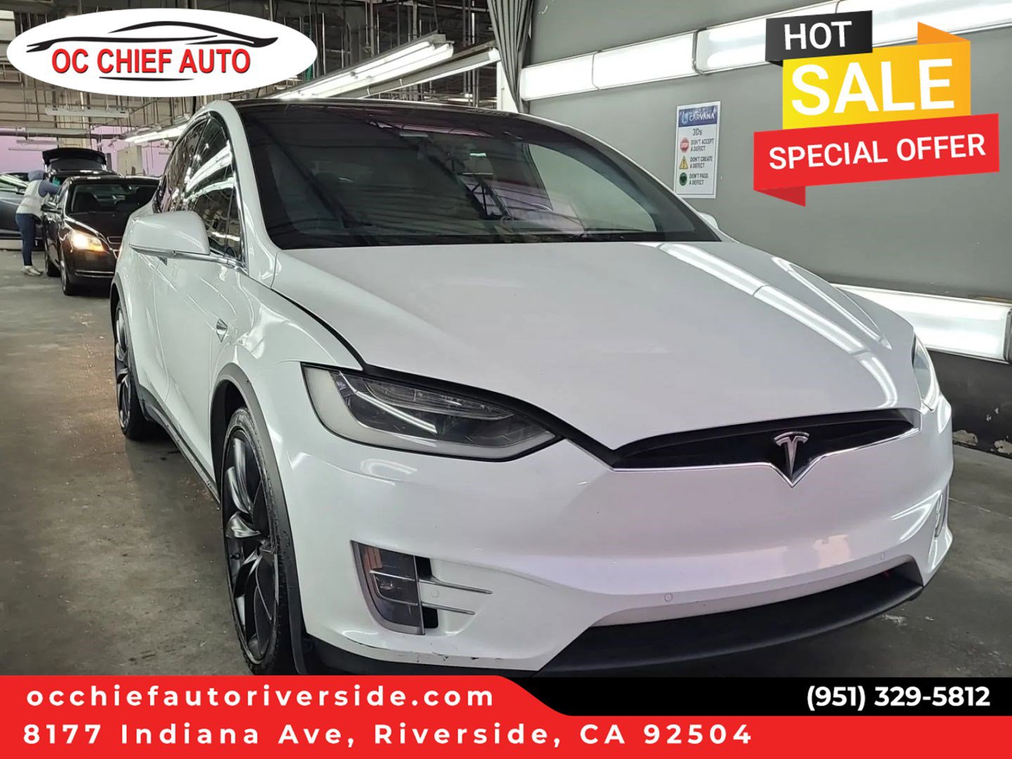 Used 2017 Tesla Model X 90D AWD/4WD image 1