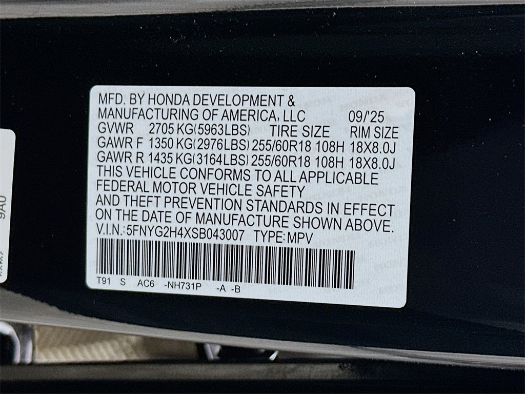 New 2025 Honda Pilot EX-L image 27