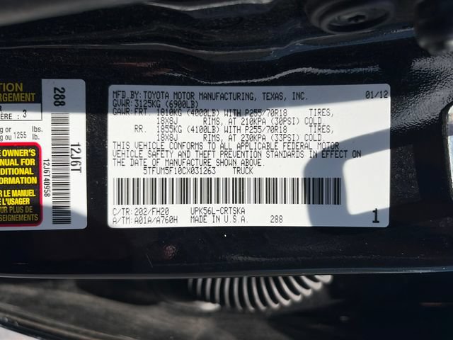 Used 2012 Toyota Tundra 4x4 Double Cab w/ Tow Pkg image 35