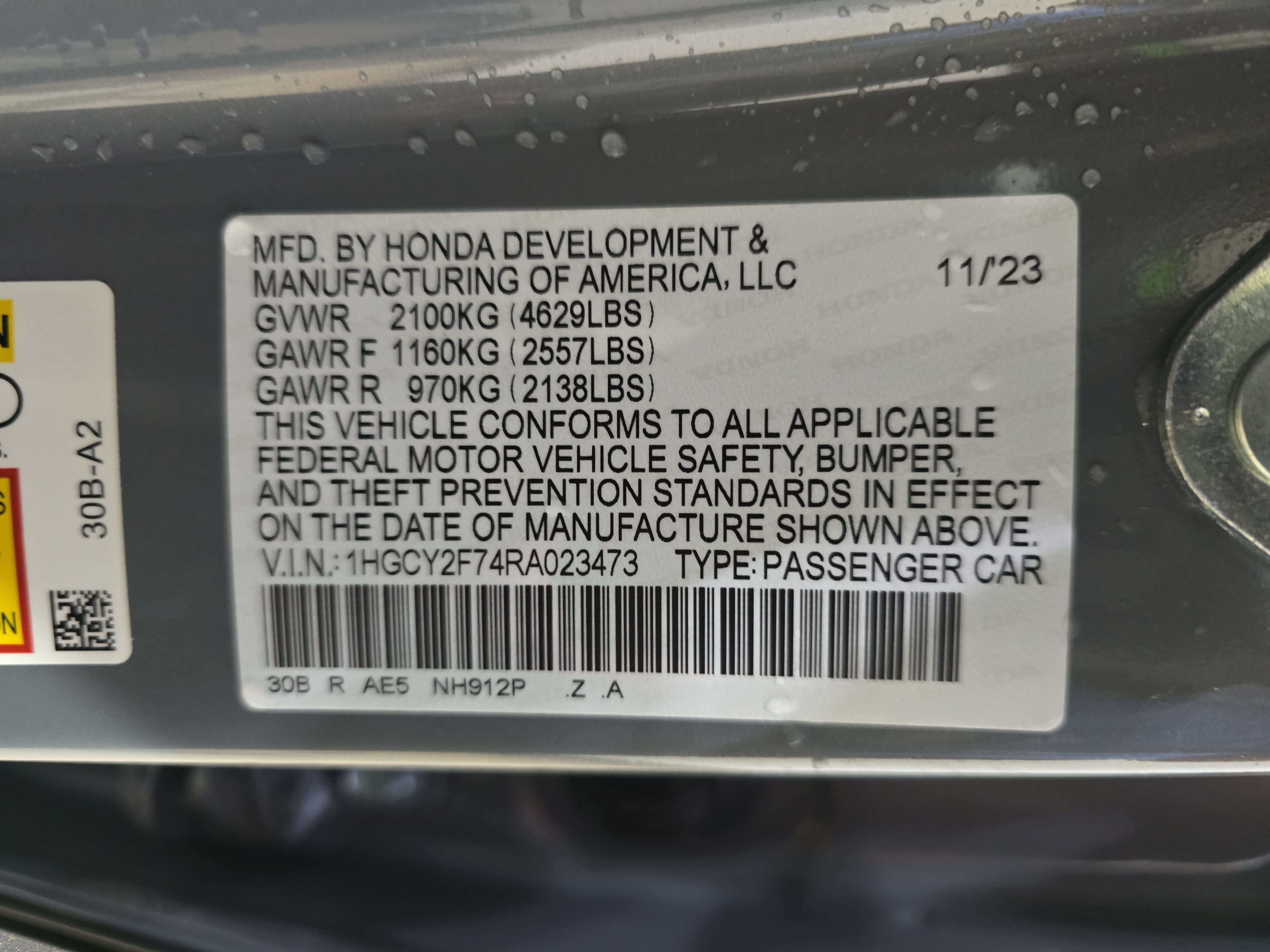 Certified 2024 Honda Accord Sport image 31
