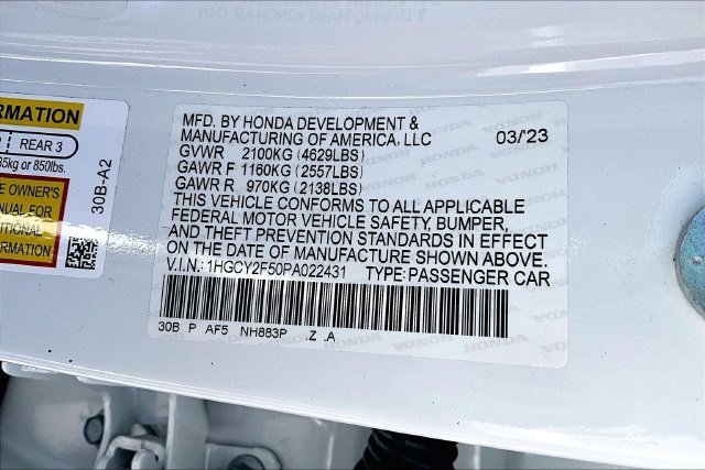 Certified 2023 Honda Accord Sport image 18