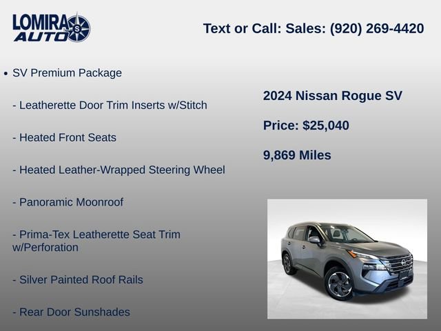 Used 2024 Nissan Rogue SV w/ SV Premium Package AWD/4WD image 8