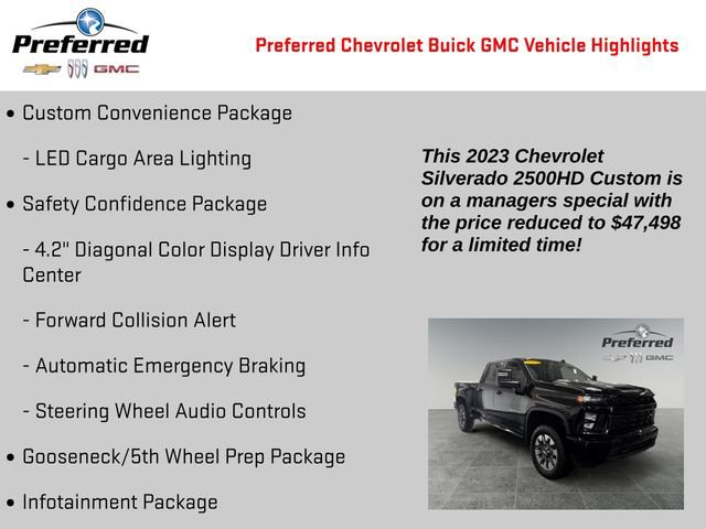 Certified 2023 Chevrolet Silverado 2500 Custom w/ Custom Value Package AWD/4WD image 4