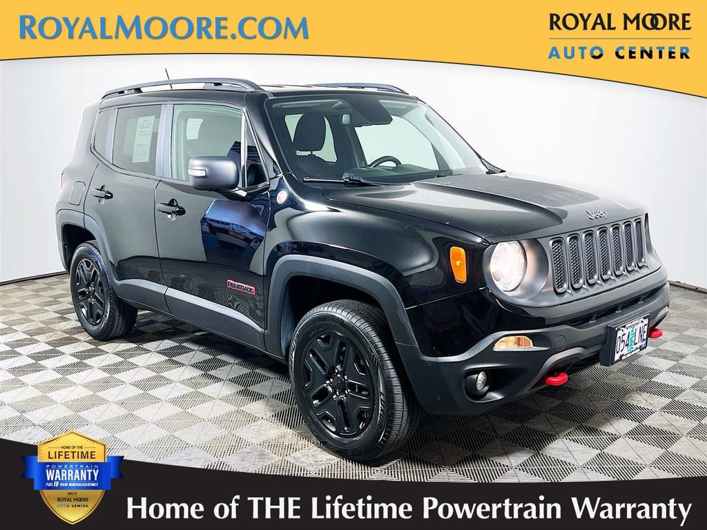 Used 2018 Jeep Renegade Trailhawk w/ UConnect 8.4 Nav Group AWD/4WD image 1