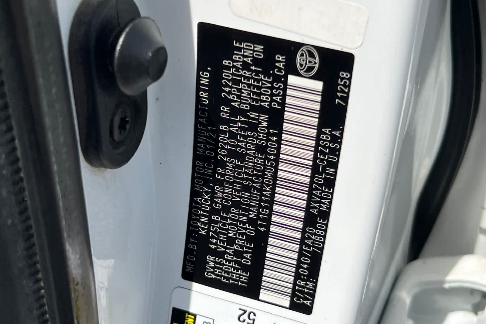 Used 2021 Toyota Camry SE FWD image 31