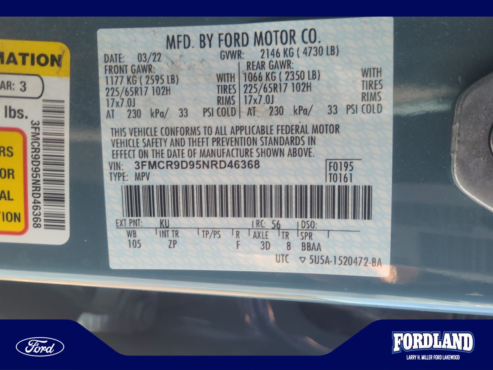 Used 2022 Ford Bronco Sport Badlands w/ Premium Package AWD/4WD image 25