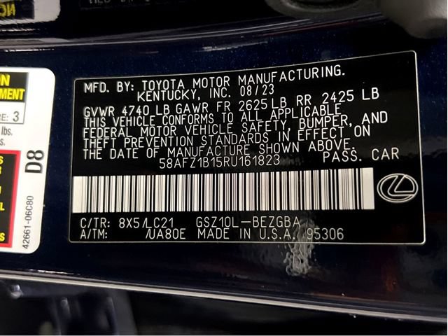 Certified 2024 Lexus ES 350 Ultra Luxury FWD image 27
