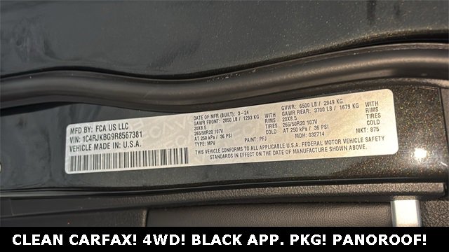 Used 2024 Jeep Grand Cherokee L Limited w/ Black Appearance Package image 34