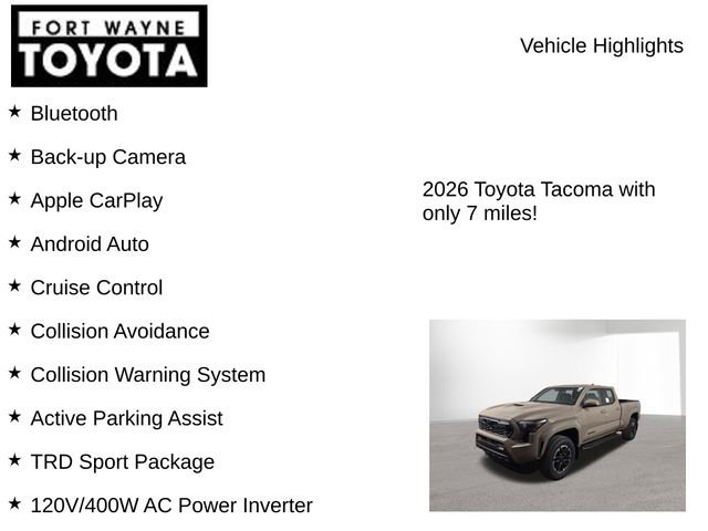 New 2026 Toyota Tacoma TRD Sport image 7