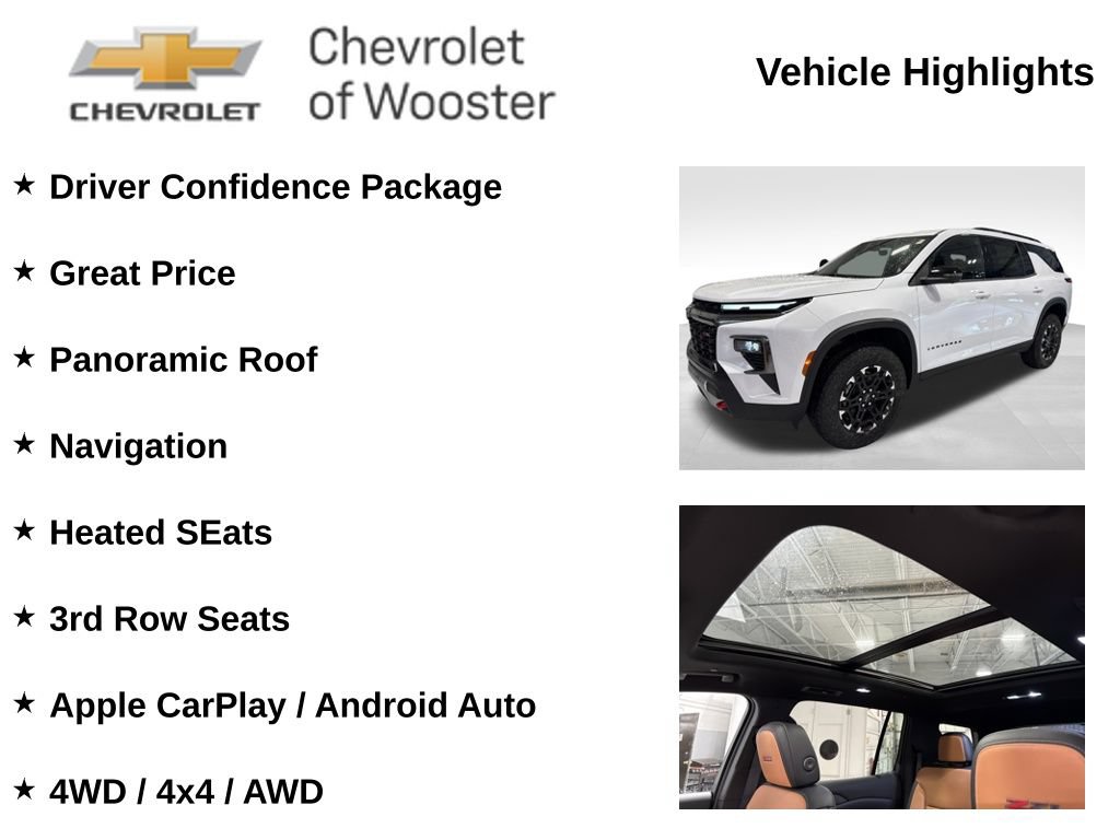 New 2027 Chevrolet Traverse Z71 w/ Driver Confidence Package AWD/4WD image 2