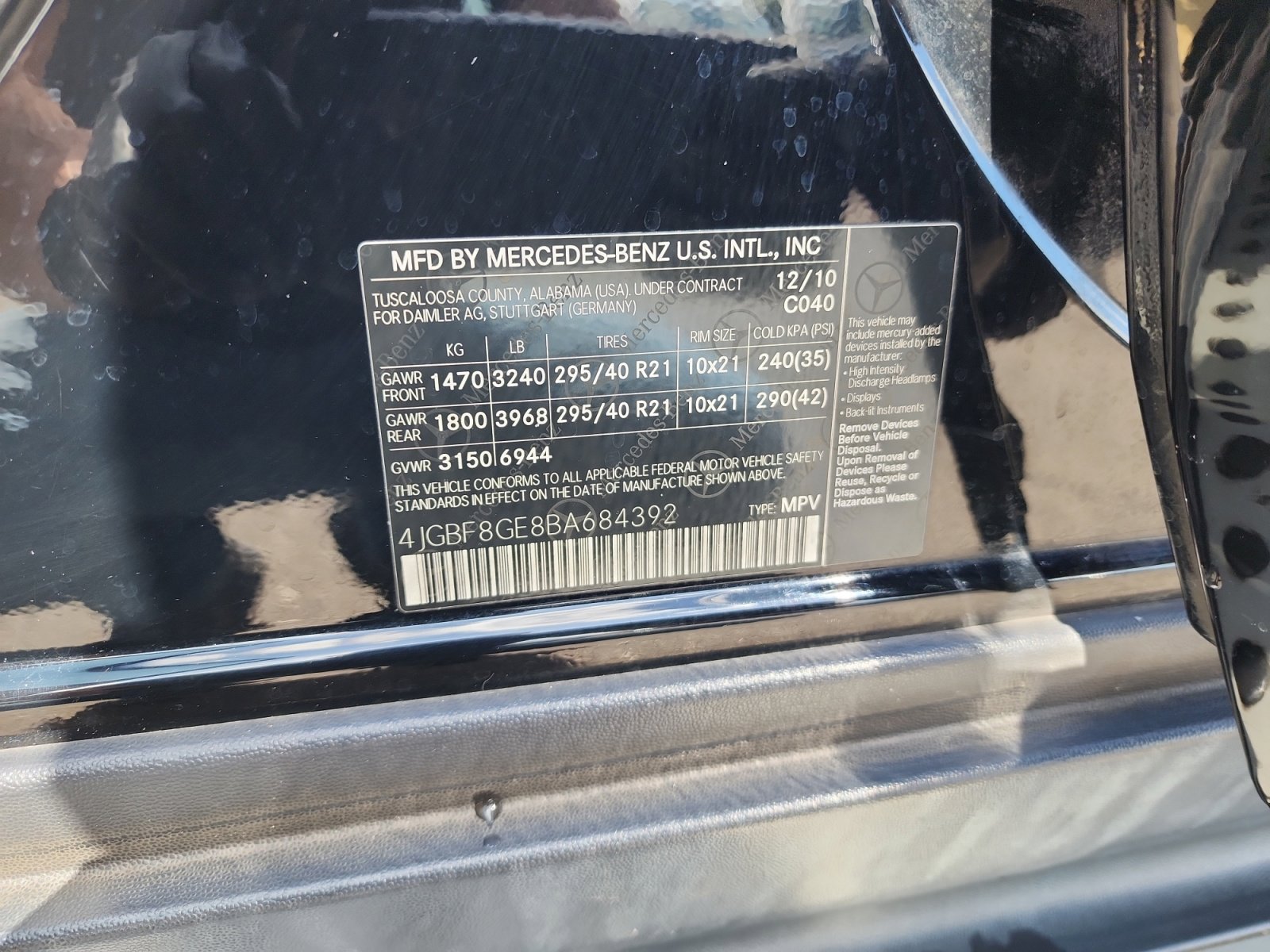 Used 2011 Mercedes-Benz GL 550 4MATIC w/ Chrome Accessory Pkg image 25