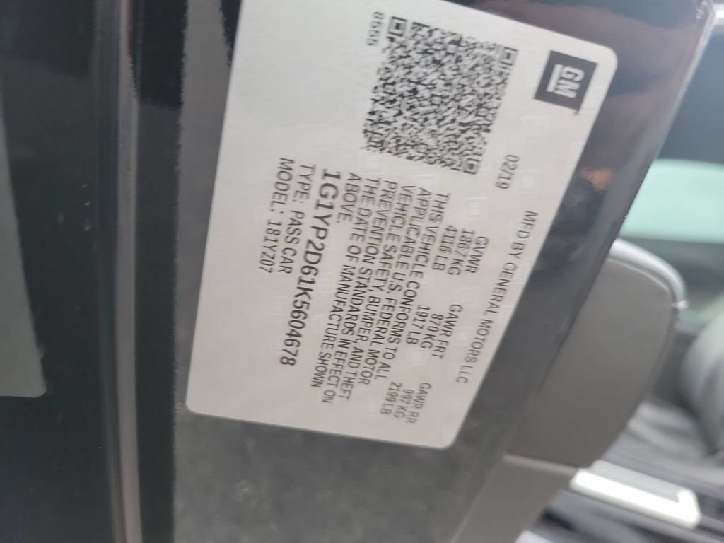 Certified 2019 Chevrolet Corvette Z06 RWD image 29