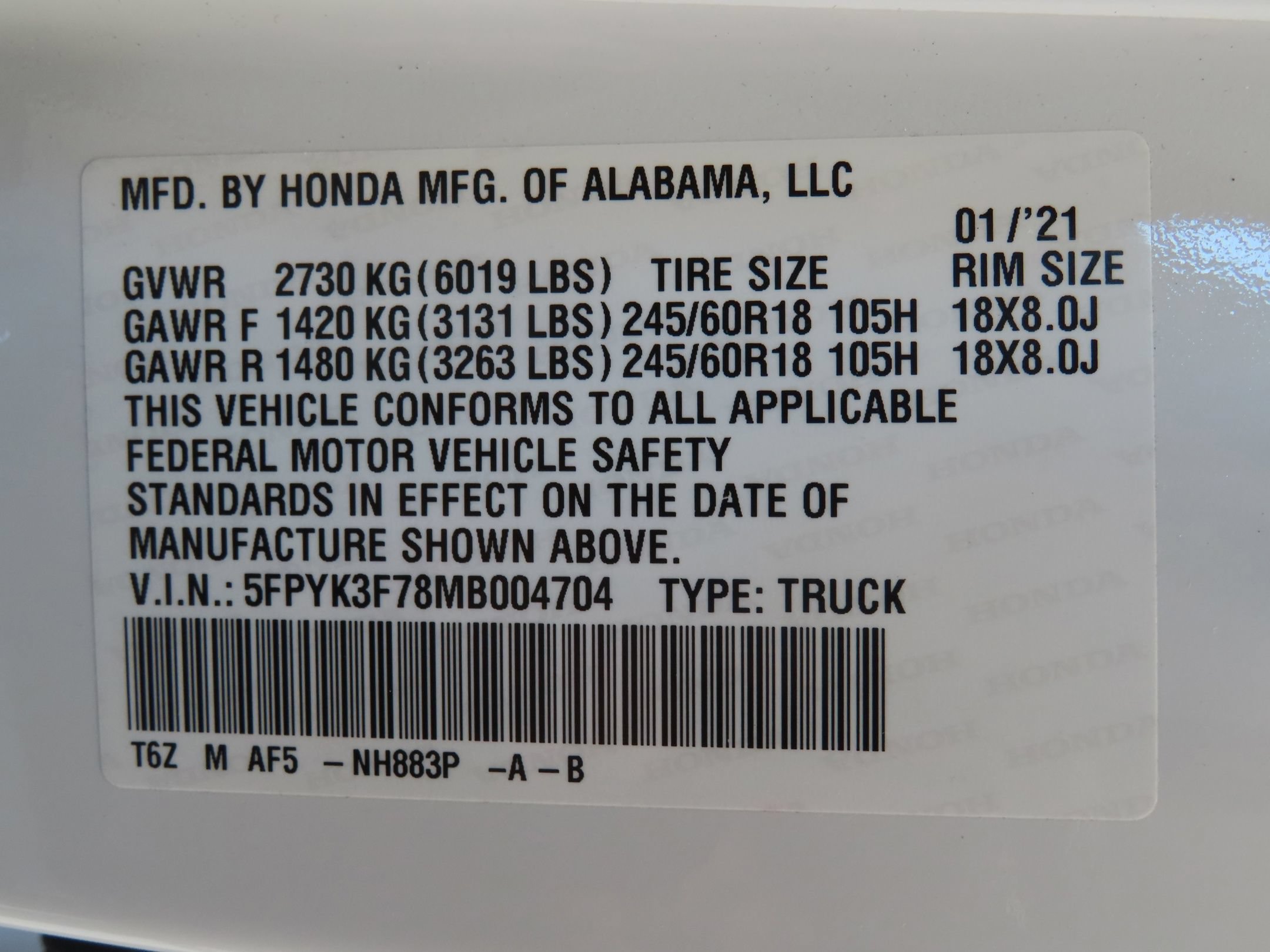 Used 2021 Honda Ridgeline RTL-E image 29