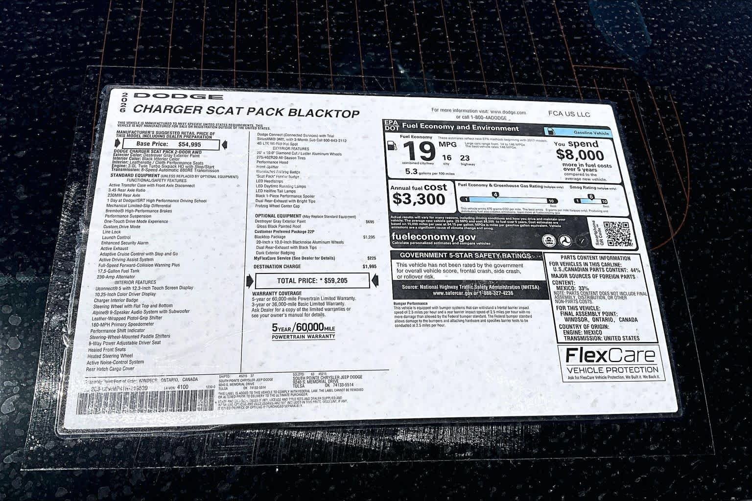 New 2026 Dodge Charger Scat Pack w/ Blacktop Package image 17