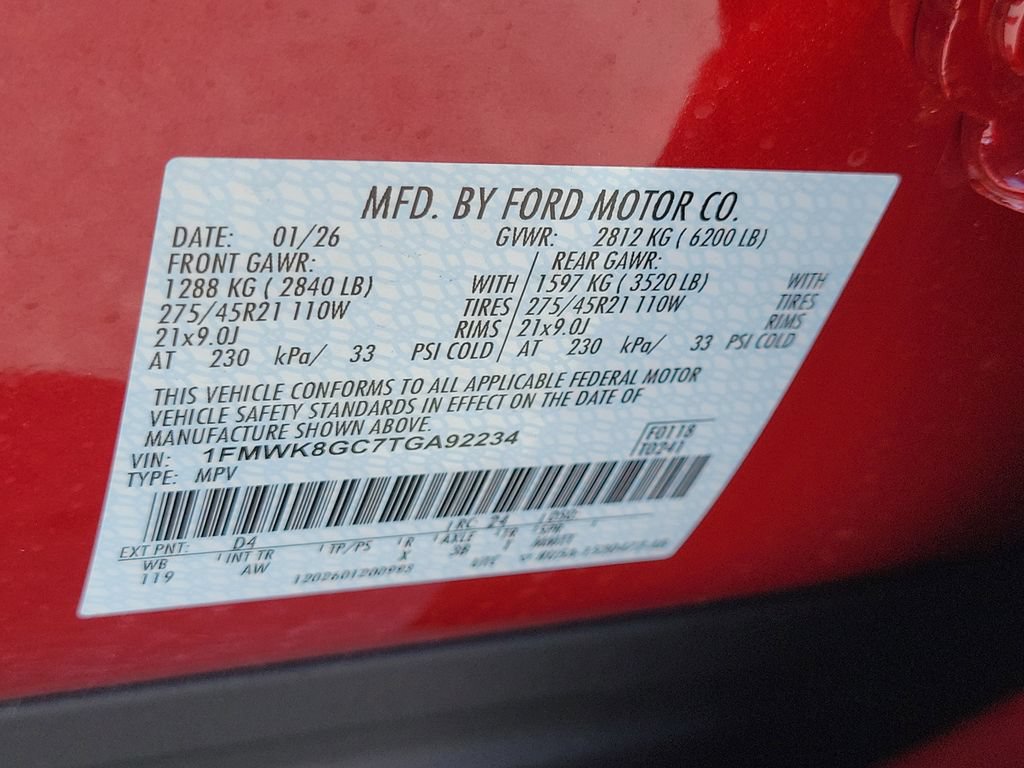 New 2026 Ford Explorer ST w/ Sun And Sound Package AWD/4WD image 33