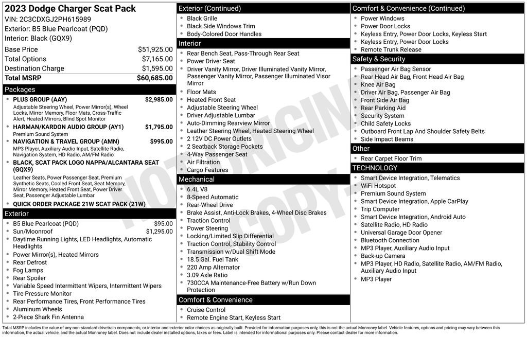 Used 2023 Dodge Charger Scat Pack w/ Plus Group RWD image 15