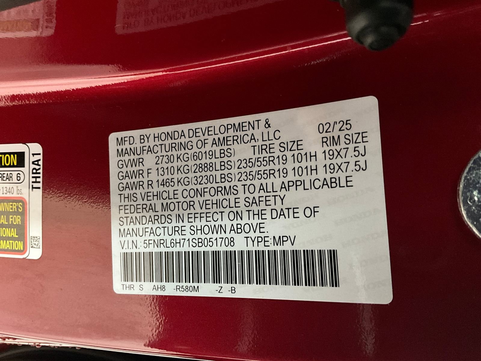 Used 2025 Honda Odyssey Sport-L image 31